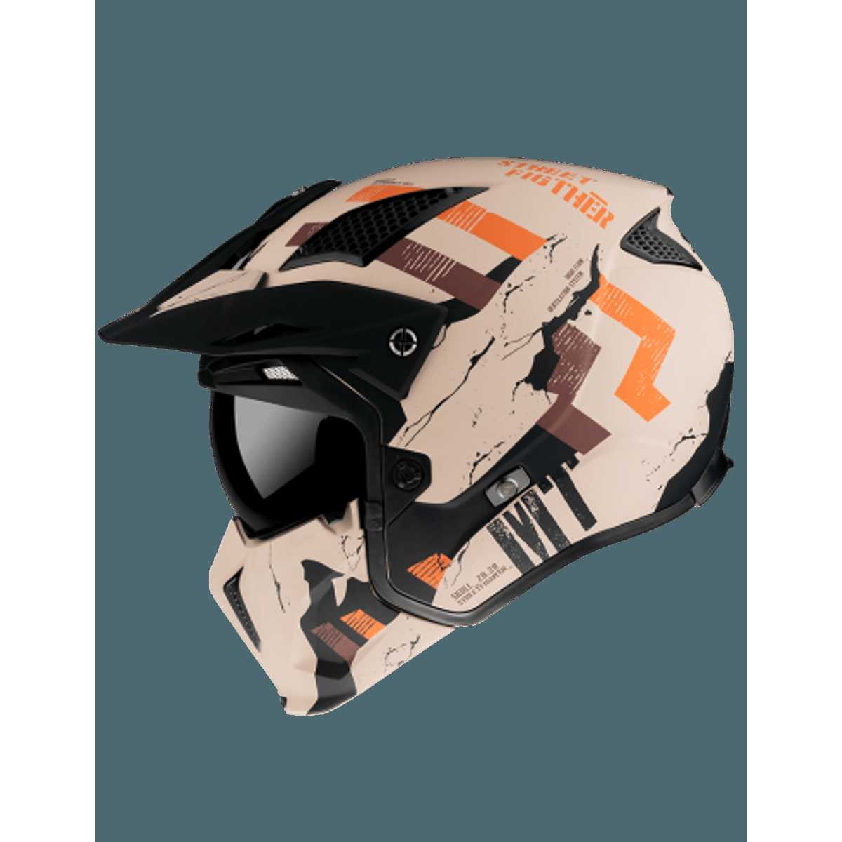 CASCO MT HELMETS STREETFIGHTER  SKULL A14 MATE TALLA XL