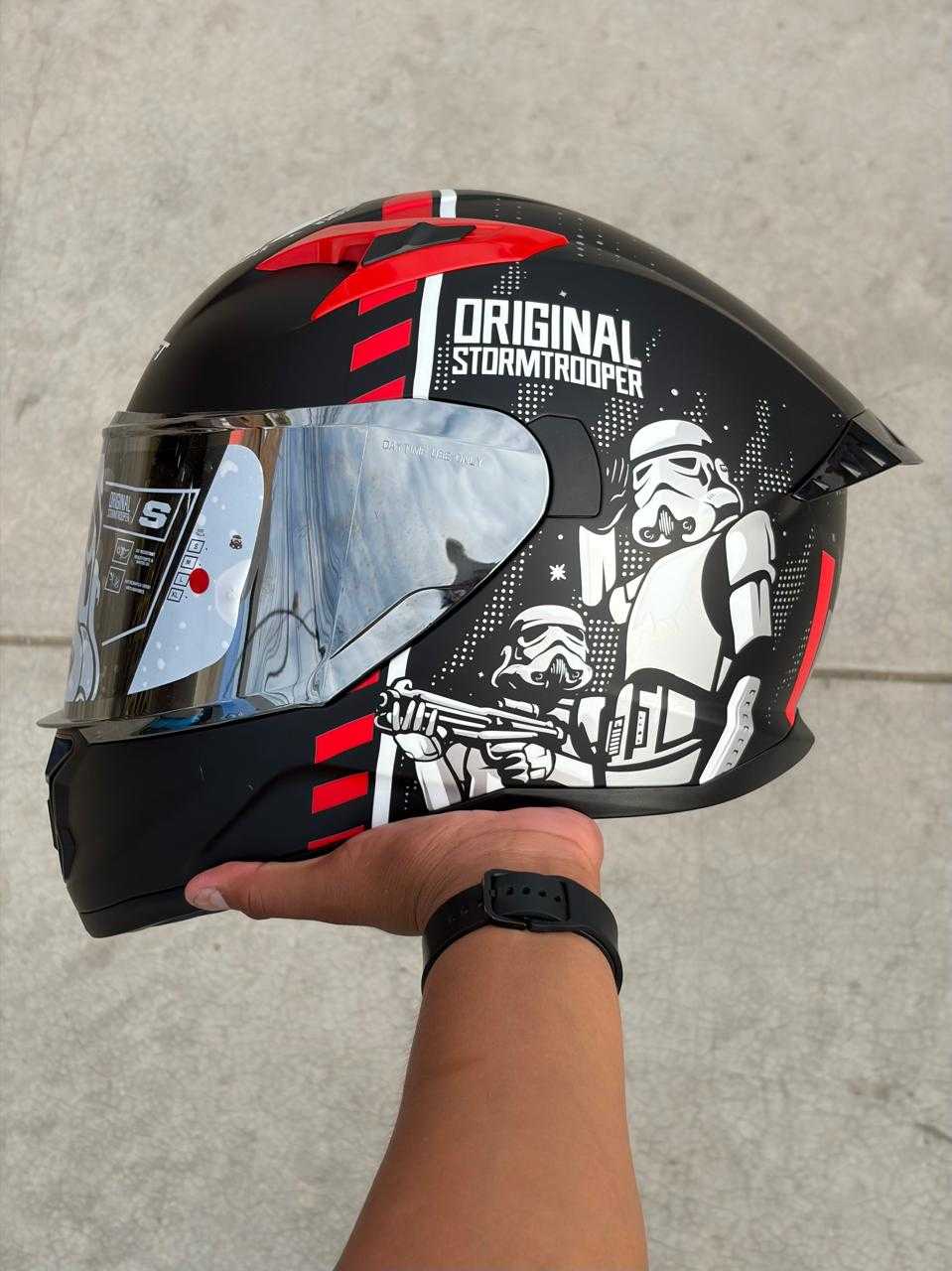 CASCO INTEGRAL SHAFT STORMTROOPER STAR WARS ROJO TALLA L