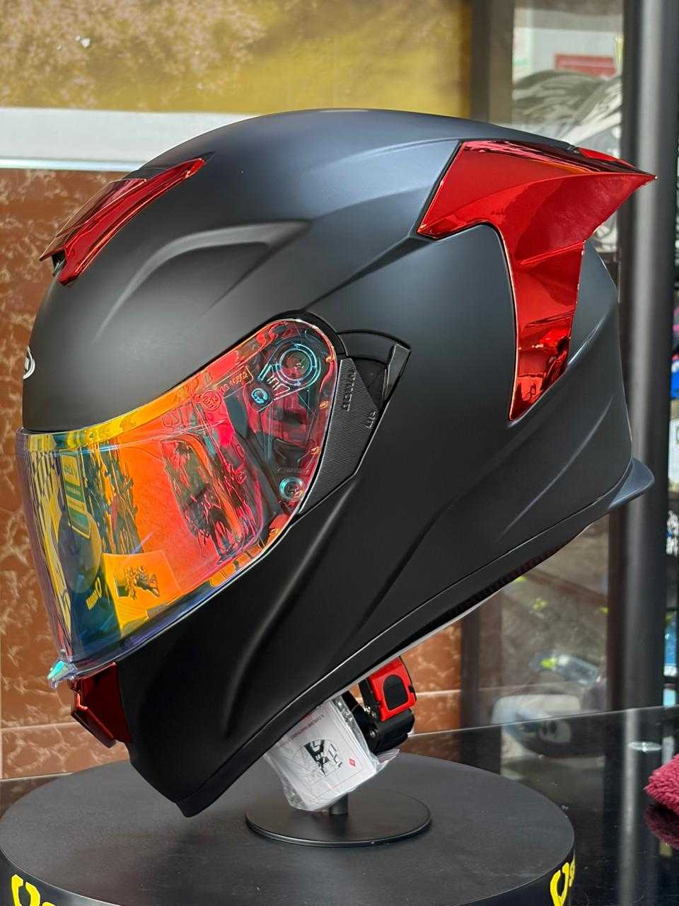 CASCO INTEGRAL LOGAN K2 VISOR IRIDIUM RED TALLA L