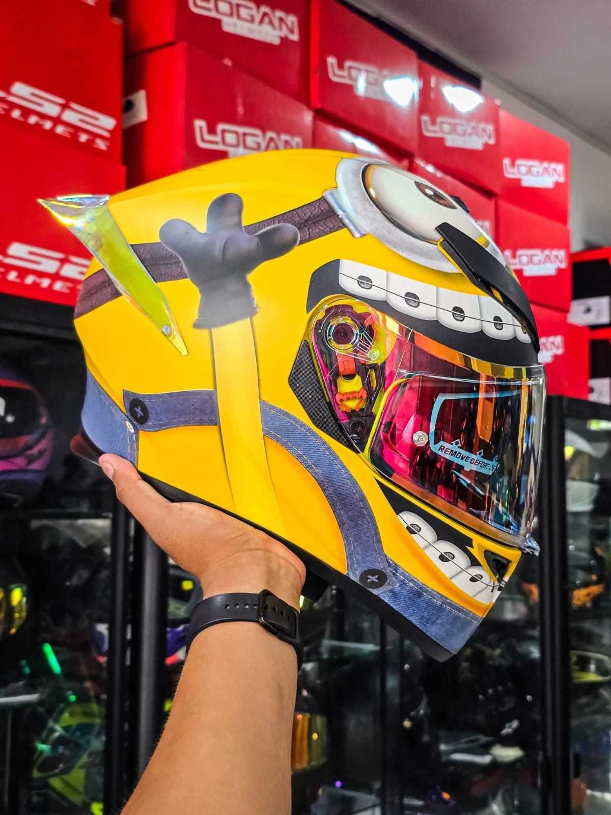 CASCO INTEGRAL BIHR MINIONS TALLA XL