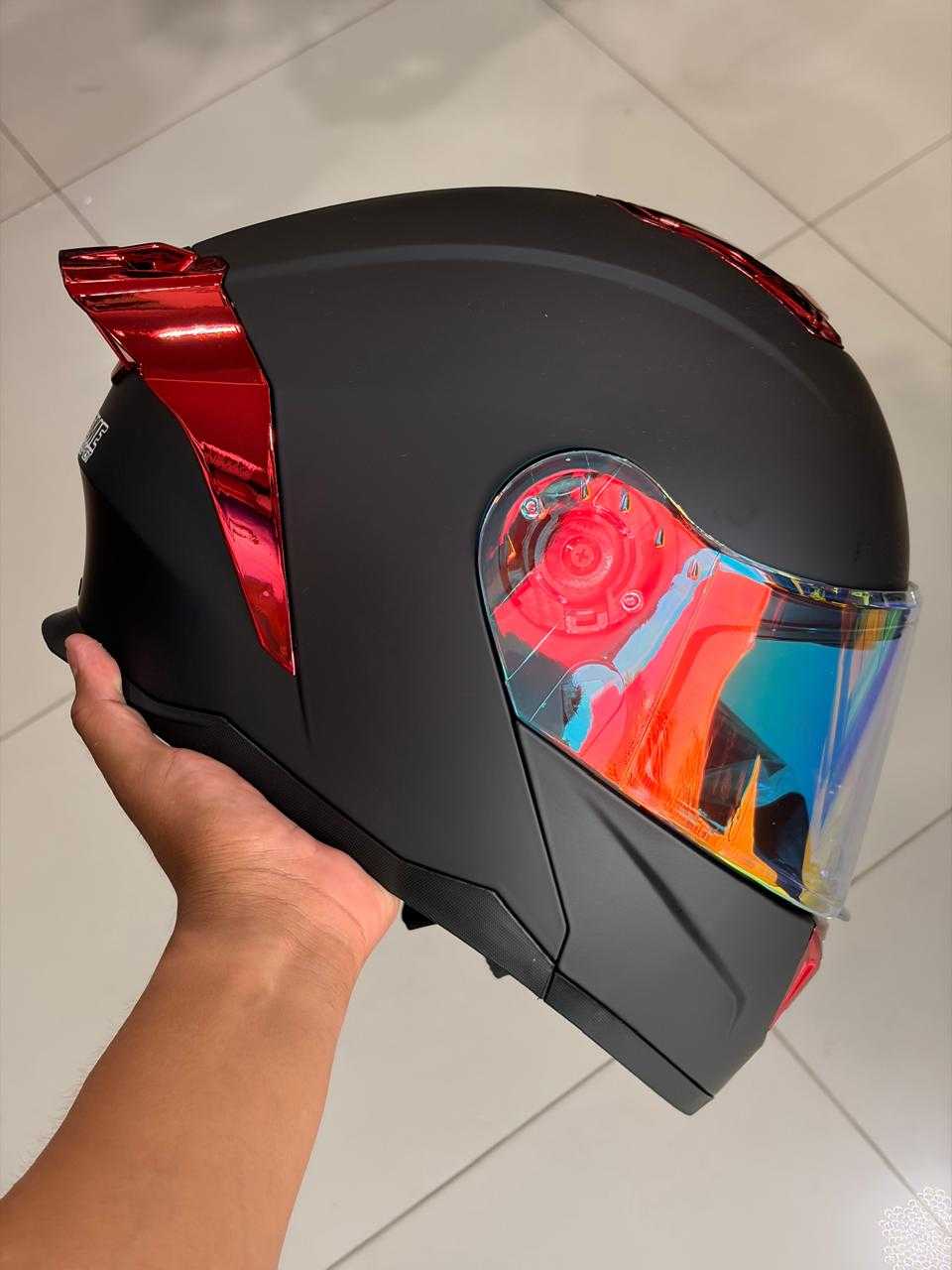 CASCO ABATIBLE XTREME ST900 IRIDIUM RED V2 TALLA XL