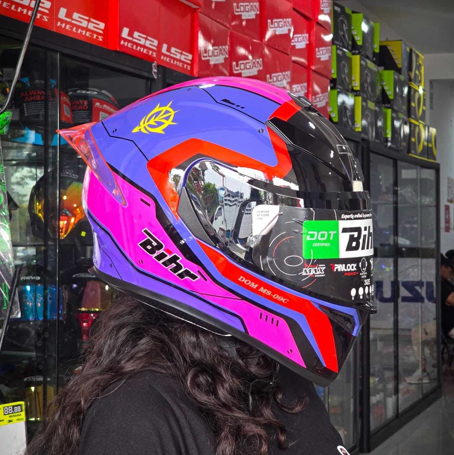 CASCO INTEGRAL BIHR ZEBRA VISOR TRASPARENTE TALLA S