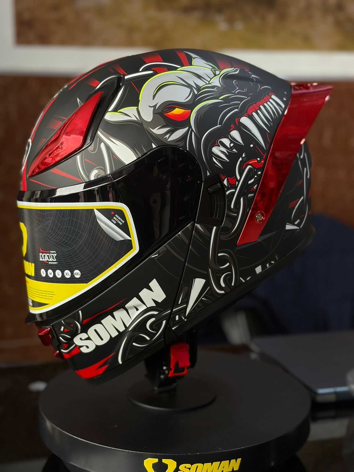 CASCO ABATIBLE SOMAN F2 DOGGY FURIOUS TALLA L