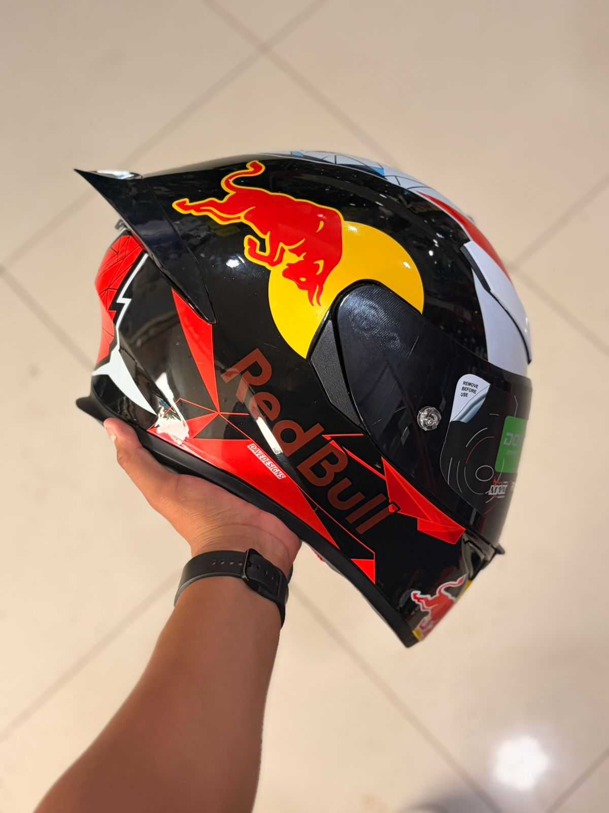 CASCO INTEGRAL BIHR RED BULL BLANCO TALLA XL