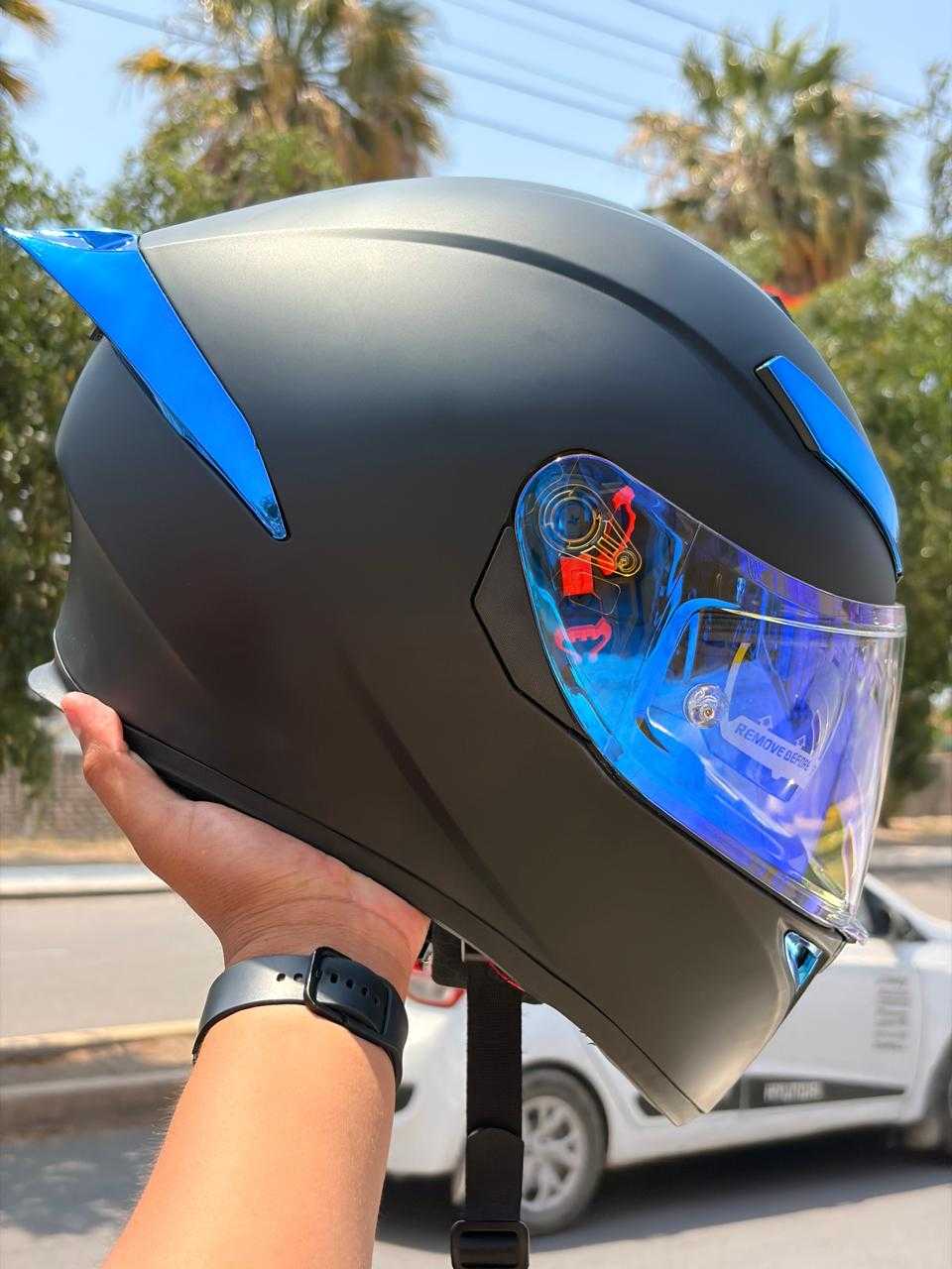 CASCO INTEGRAL BIHR SAFIRO BLUE TALLA L