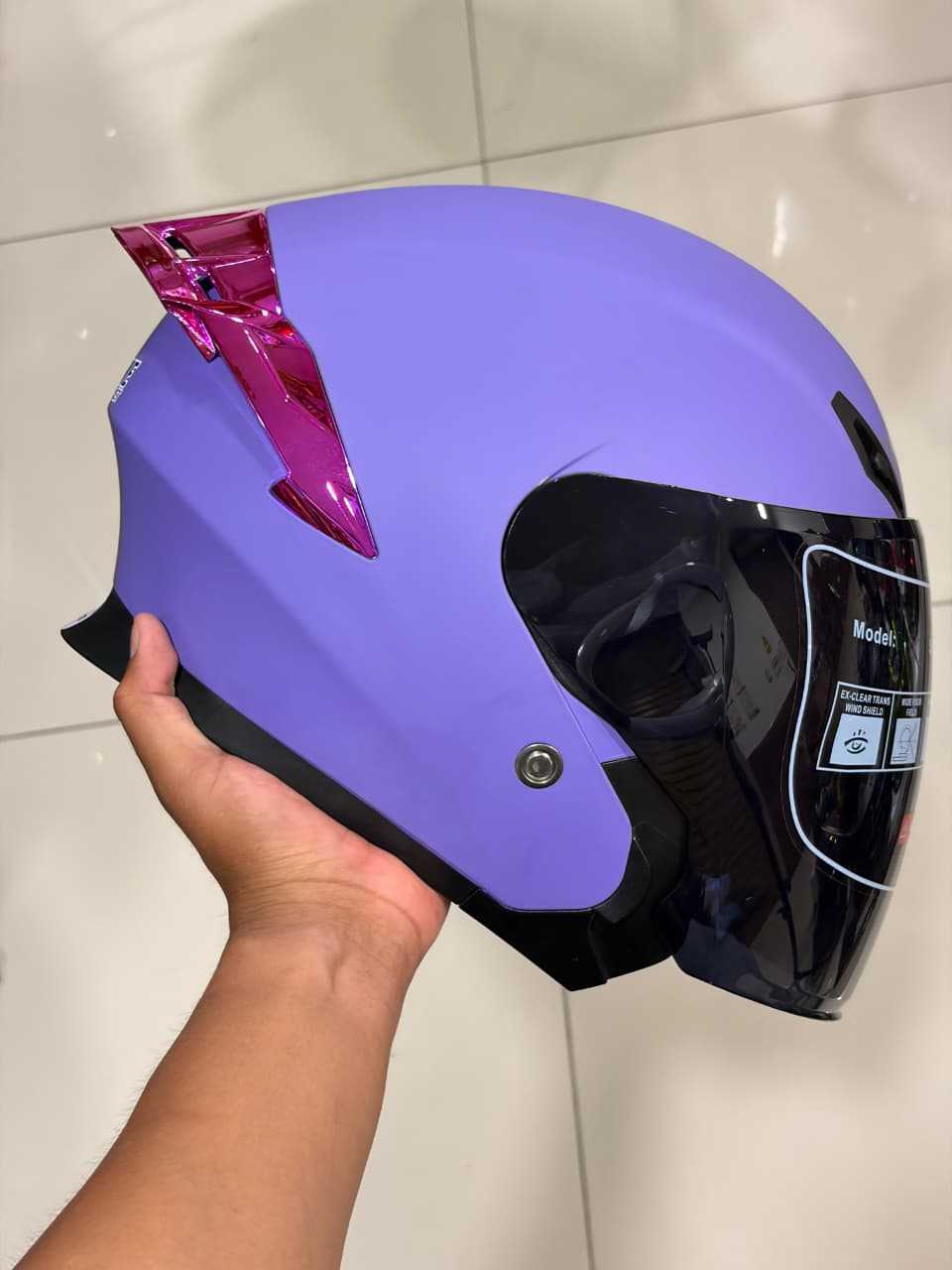 CASCO OPEN FACE XTREME PURPLE TALLA M