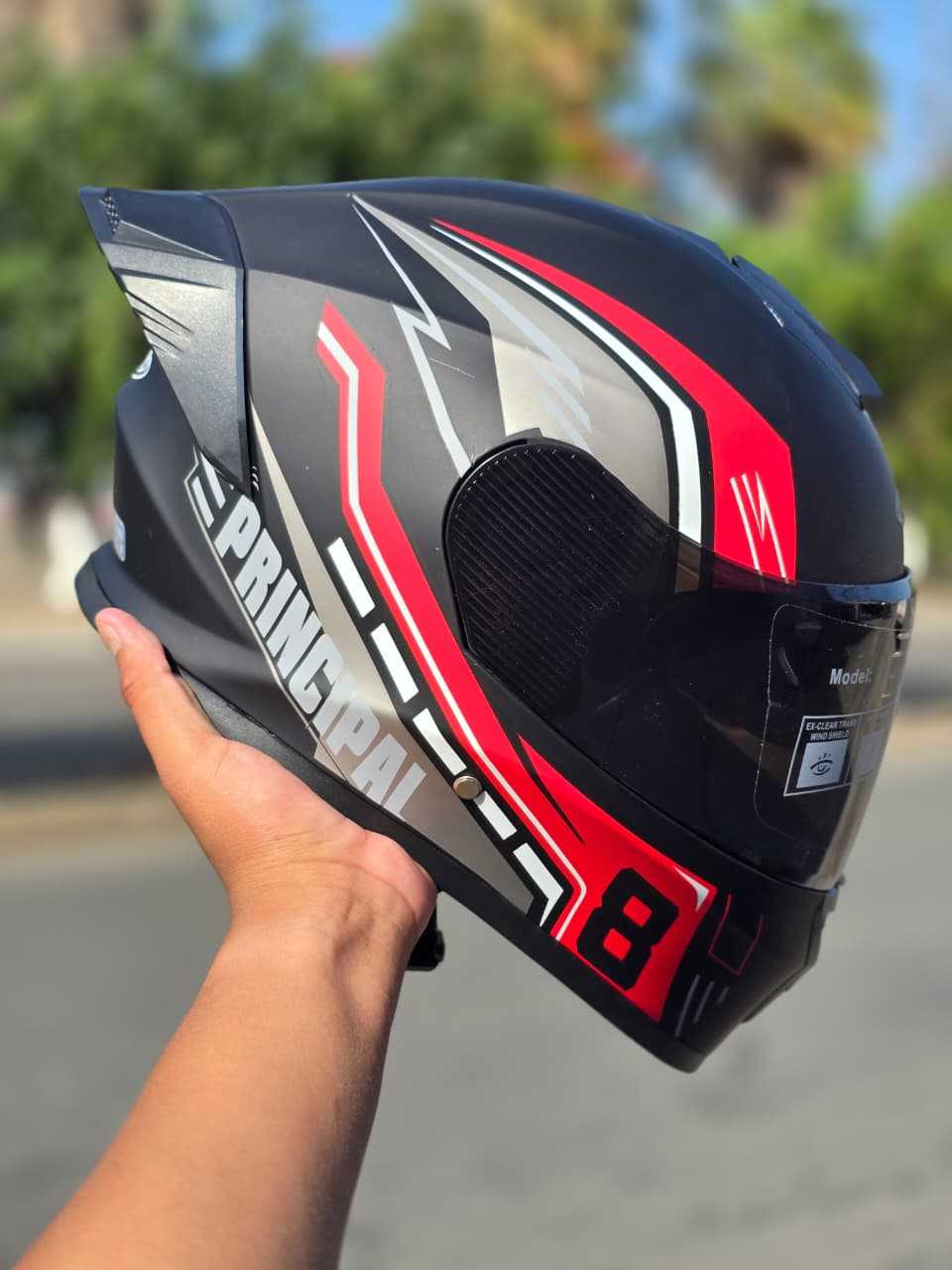 CASCO INTEGRAL LOGAN ROJO FX TALLA M