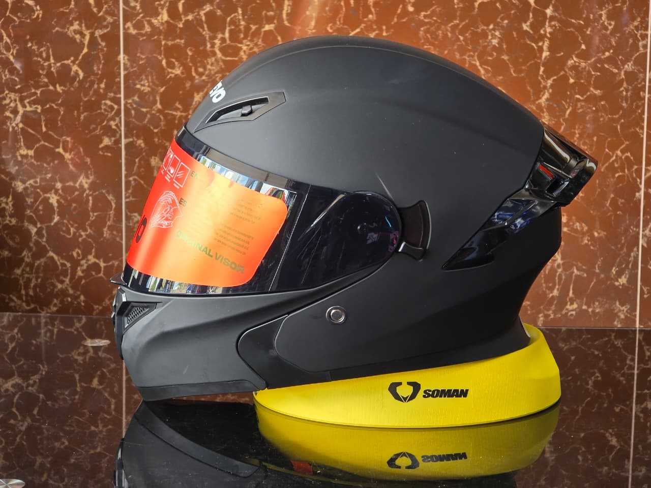 CASCO ABATIBLE REVO NEGRO MATE VISOR POLARZADO TALLA L